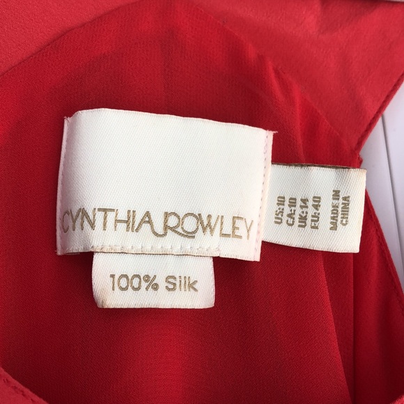 Like new! - CYNTHIA ROWLEY 100% Silk Sundress - Picture 2 of 10